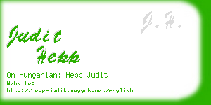 judit hepp business card